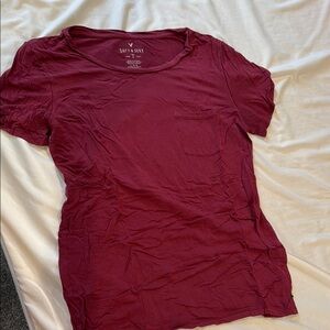 Women's Burgundy Top